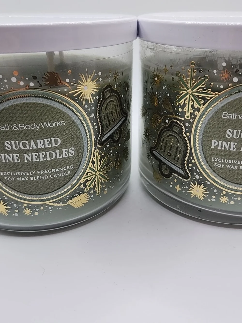Bath & Body Works Sugared Pine Needles Candle - 2 -3 wick candles
